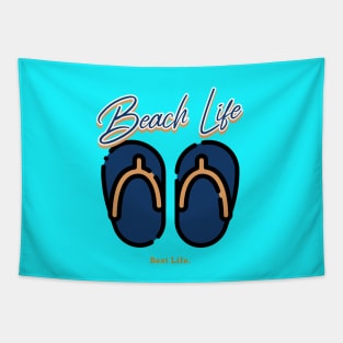 Beach Life, Best Life. Flip Flops Tapestry