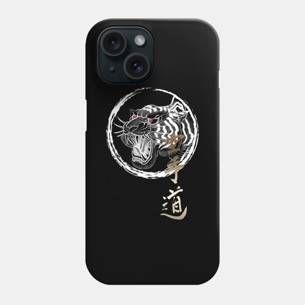 Karate tiger 2.2 Phone Case by Blacklinesw9