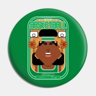 Basketball Green - Alleyoop Buzzerbeater - Aretha version Pin