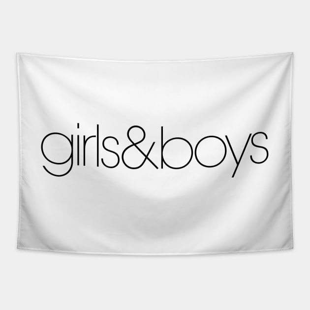 girls & boys Tapestry by Indie Pop