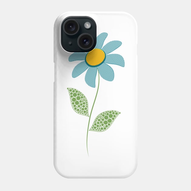 Single Blue Flower Phone Case by KeiKeiCreative