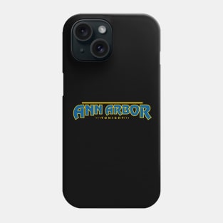 Ann Arbor Tonight Title Graphic Phone Case