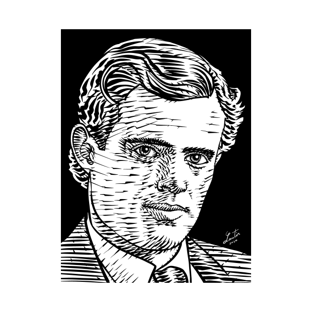 JACK LONDON ink portrait by lautir