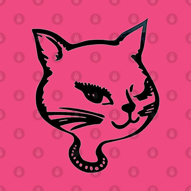 Retro Winking Cat by Pop Fan Shop