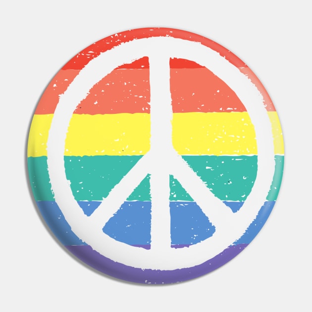 Gay Pride Rainbow Pin by Dog & Rooster