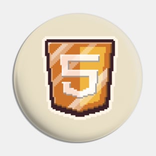 HTML5 Metallic PixelArt Pin