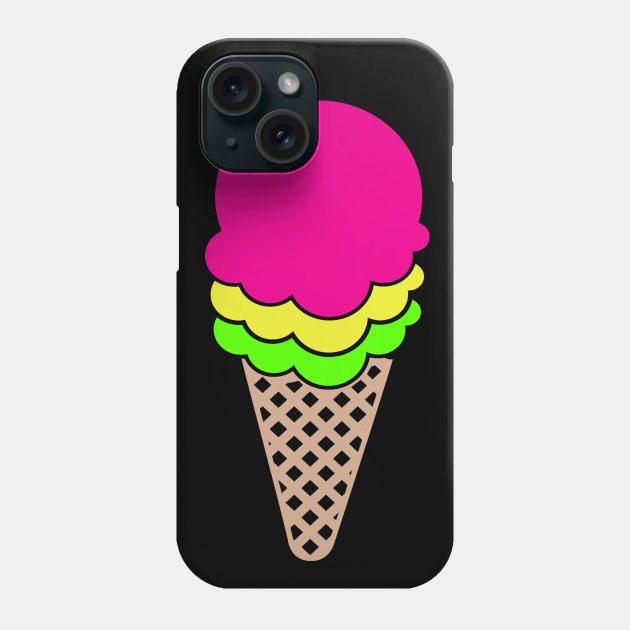 Big Cold Ice Cream Cone Summer Fun Phone Case by TLSDesigns