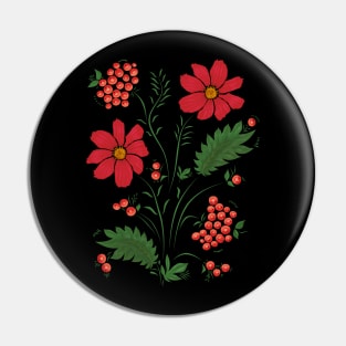 Cosmos Flower Pin