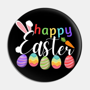 Happy Easter Bunny Rabbit Face Funny Easter Day Pin