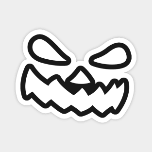 Halloween Mad Pumpkin Face Magnet