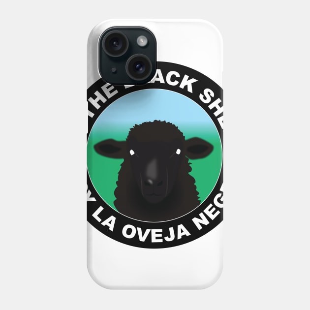 Black sheep T shirt Phone Case by Elcaiman7