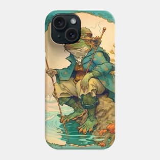 Art Nouveau Westernized Japanese Kappa Fisherman Phone Case