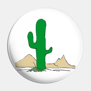 Cactus Says Hi Pin