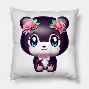 Cute kawaii panda bear Pillow