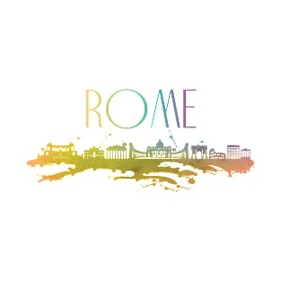 Rome Watercolor Skyline T-Shirt