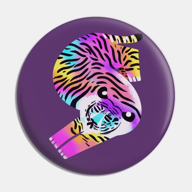 Rainbow Tiger Pin by TurboErin
