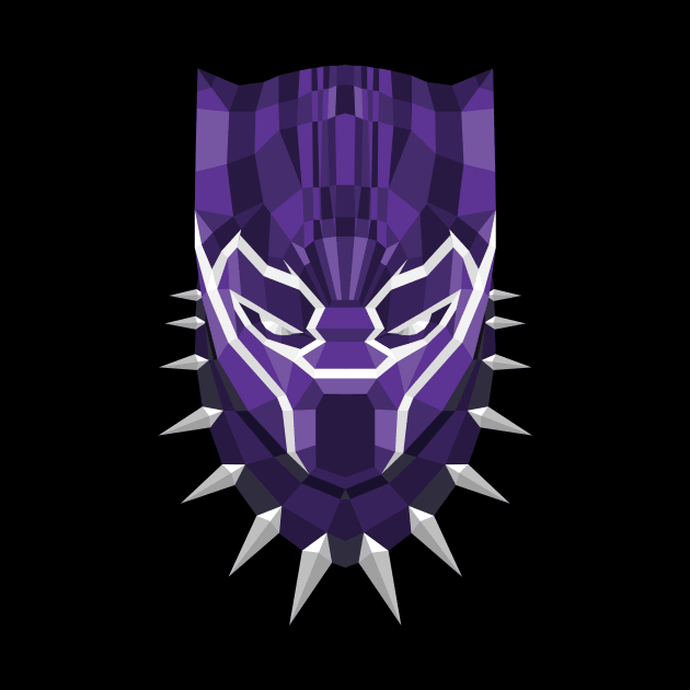 Geometric Panther Head by gastaocared