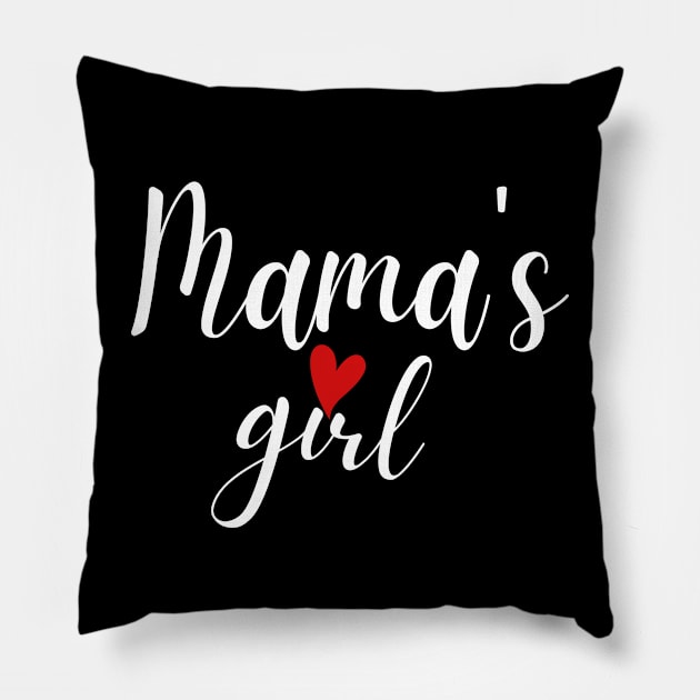 Funny baby - Mama's girl Pillow by JunThara