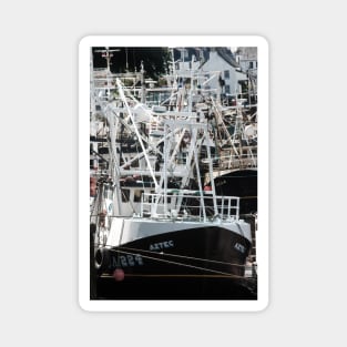 Fishing boats moored in harbour at Kirkcudbright, Scotland Magnet