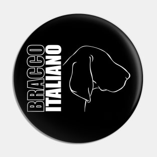 Bracco Italiano profile dog mom gift Pin