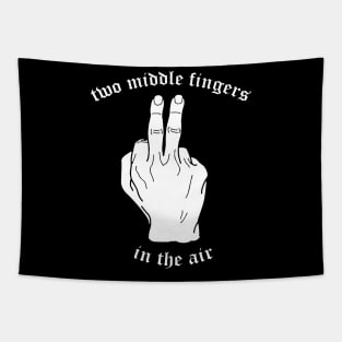 Two Middle Fingers Tapestry