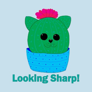 Looking Sharp! Cactus Cat T-Shirt