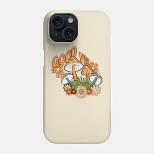 Good Vibes Hippie 70s design Phone Case