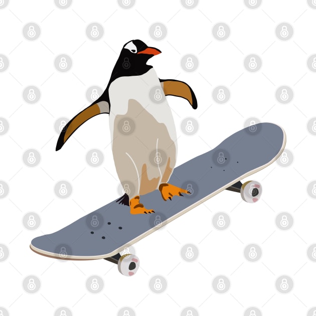 Skateboard Penguin by smoochugs