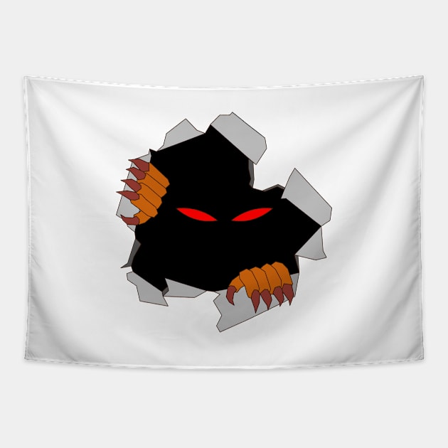 Scary Peekaboo Tapestry by inotyler