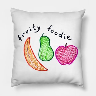 Fruity Foodie Cute Fruit Design Pillow