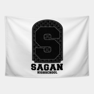 S Sagan Highschool V.1 black Tapestry