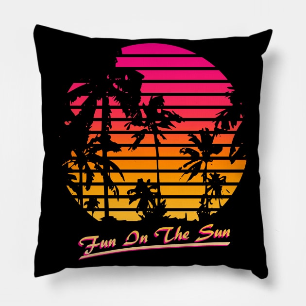 Fun In The Sun Pillow by Nerd_art