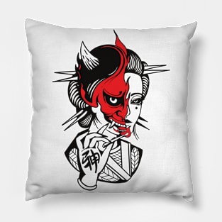 Geisha by Digent.ink Pillow