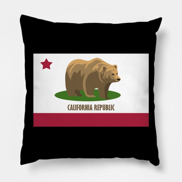 'California Bear Republic' Awesome Bear Gift Pillow by ourwackyhome