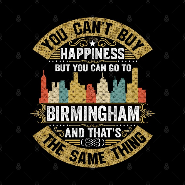 USA City Birmingham City T-Shirt I Love Birmingham Flag Alabama State Home City Birmingham Map Native American USA Flag by BestSellerDesign