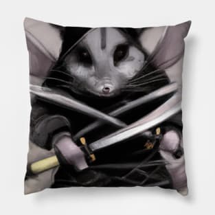 Chinchilla in a ninja costume Pillow