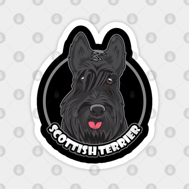 Scottish Terrier Love Magnet by Dogiviate