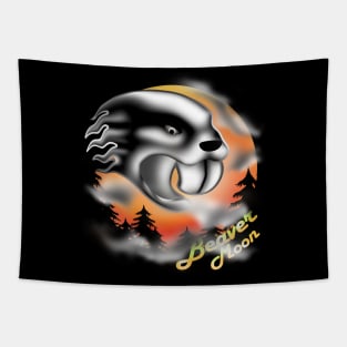 Full beaver moon Tapestry