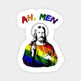 AH MEN Jesus LGBT GAY Magnet