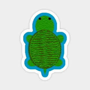 Adorable Green Turtle Magnet