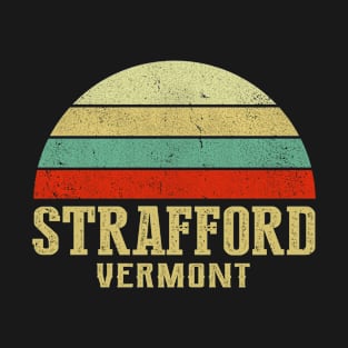 STRAFFORD VERMONT Vintage Retro Sunset T-Shirt