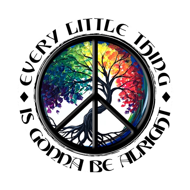 Every little thing is gonna be alright Yoga tree root color by apesarreunited122