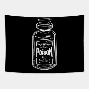 Poison Bottle White Tapestry