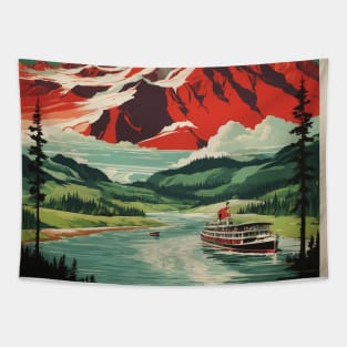 Canada Vintage Poster Tourism 2 Tapestry