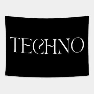 Techno typography Tapestry