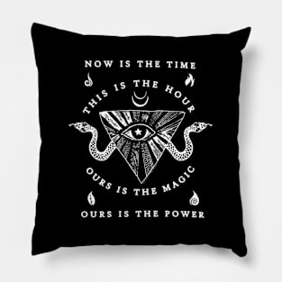 The Craft Now Is The Time Pillow