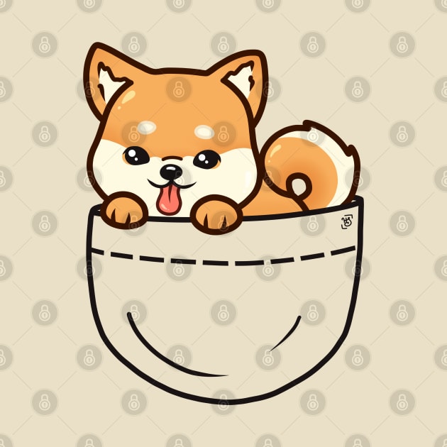 Pocket Shiba Inu Puppy by heysoleilart