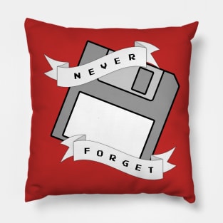 Floppy Disc - Never Forget Pillow