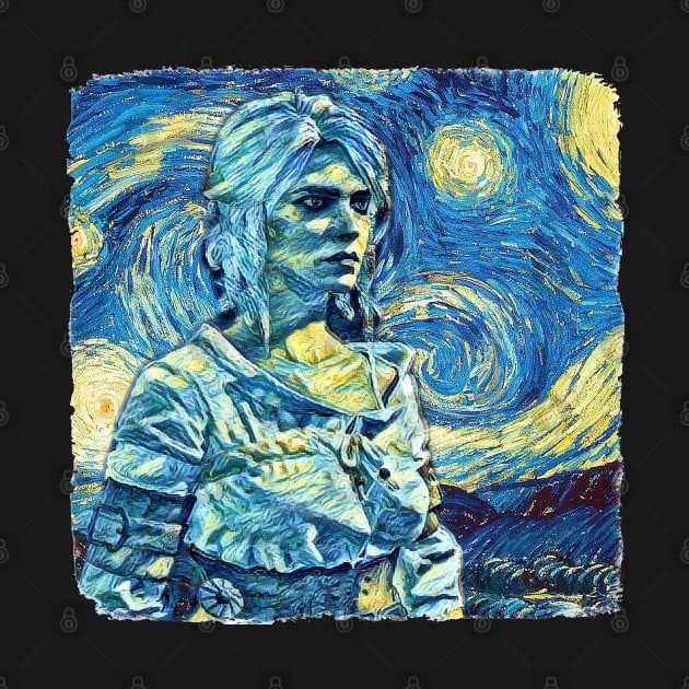 The Lady of space and Time Van Gogh Style by todos