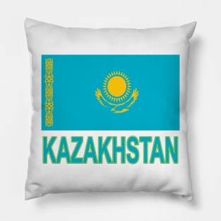 The Pride of Kazakhstan - Kazakhstani Flag Design Pillow